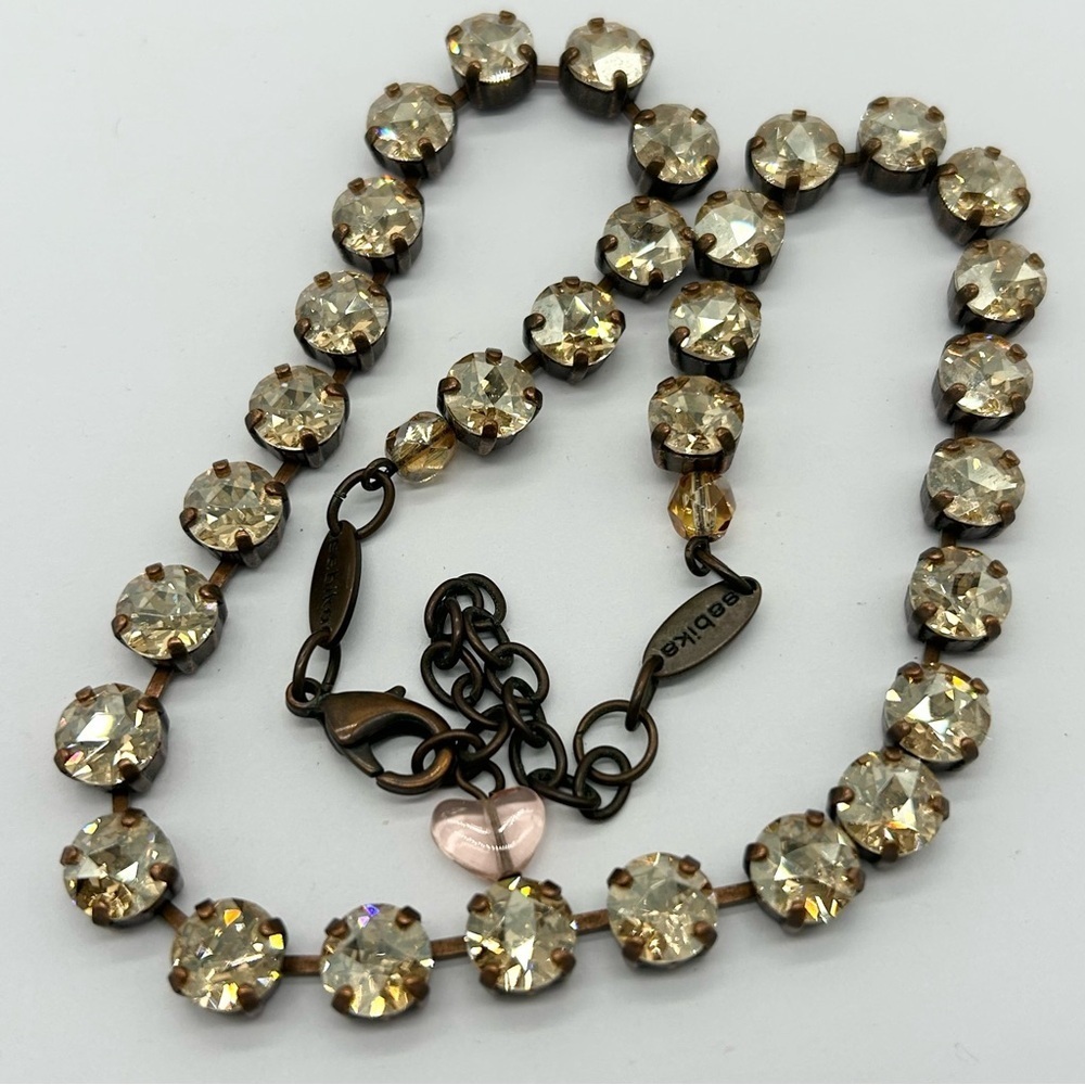 Sabika Peach Crystal in Copper Setting Necklace 2017